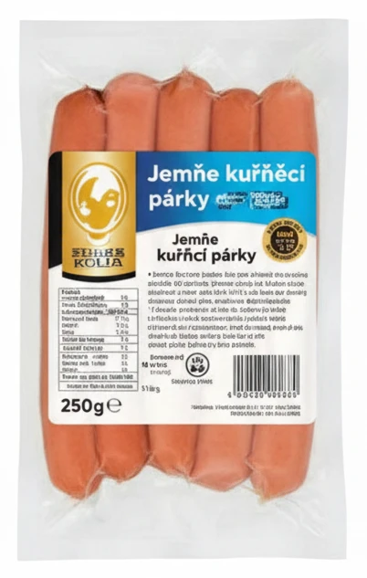 Jemné kuřecí párky