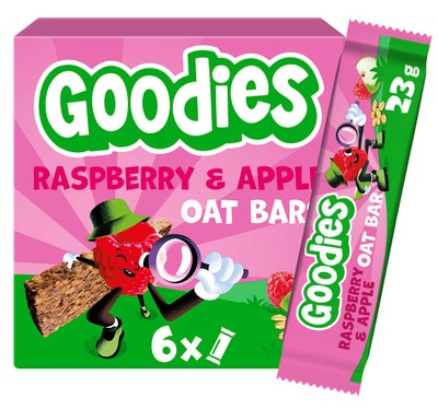 Goodies Ovesné tyčinky malina a jablko (6x 23 g)
