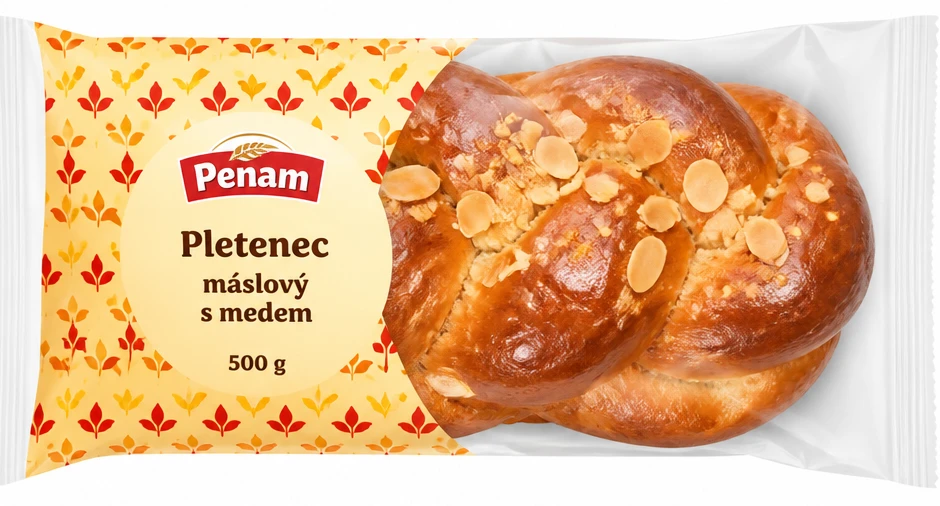 Pletenec máslový s medem