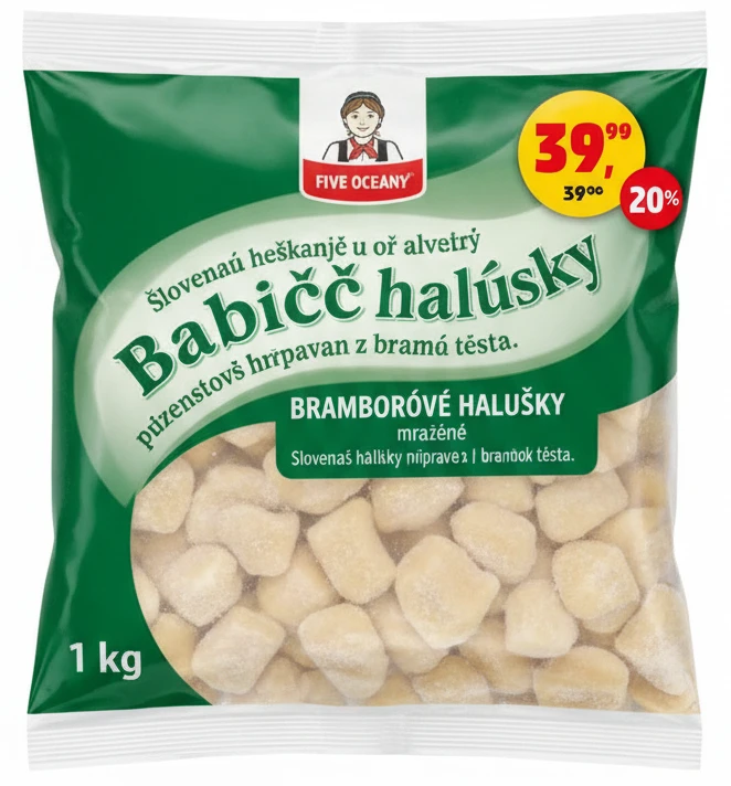 Bramborové halušky mražené
