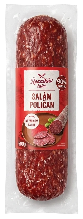 Salám Poličan Řezníkův talíř