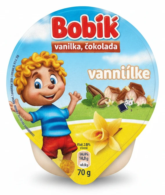Bobík vanilka, čokoláda