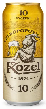 Velkopopovický Kozel 10 světlé pivo výčepní