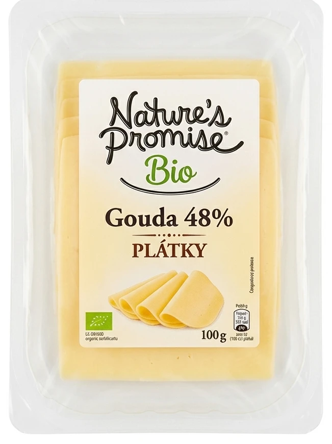 Nature's Promise Bio Gouda 48% - plátky