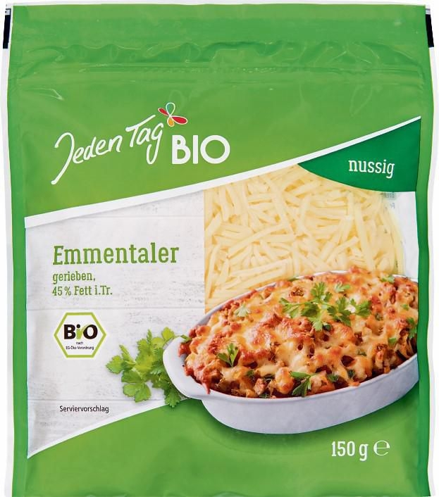Jeden Tag Bio Ementál strouhaný 150g