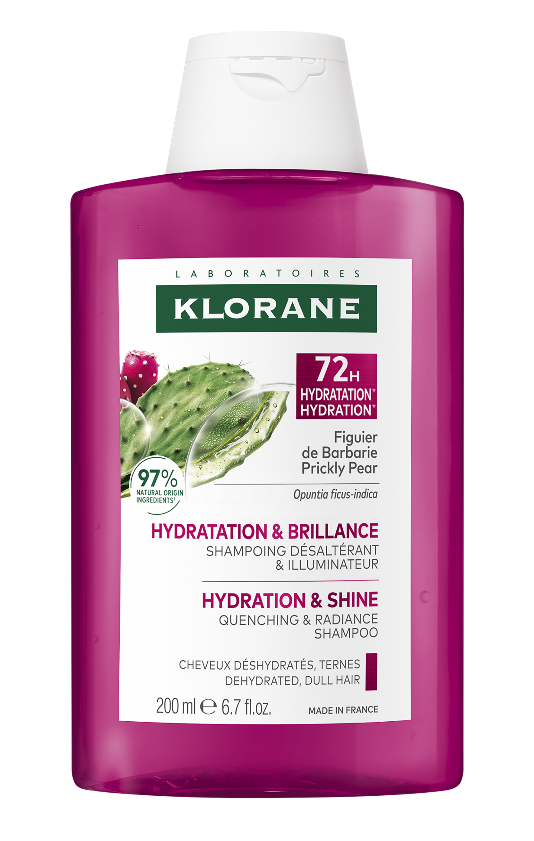 KLORANE Hydratační šampon s opuncií 200ml