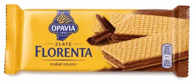 OPAVIA ZLATÉ FLORENTA Plněné oplatky