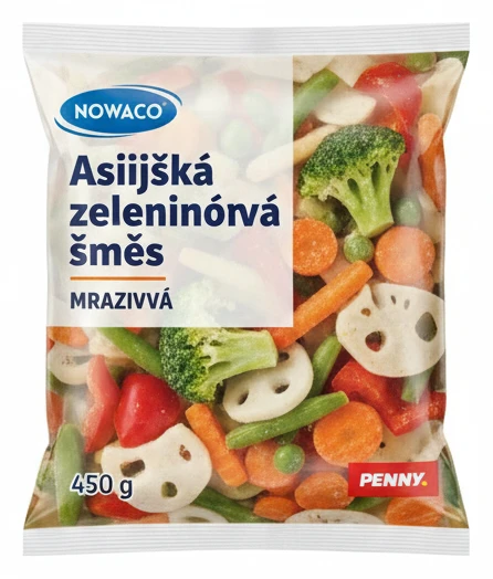Asijská zeleninová směs mrazivá čerstvost