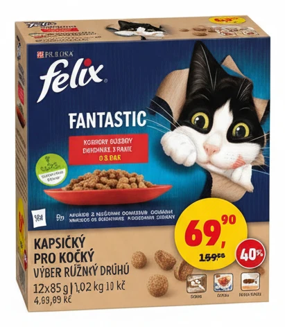 Kapsičky pro kočky Fantastic Felix