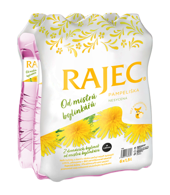 Rajec Pramenitá voda Pampeliška nesycená 6x1,5l