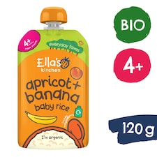 Ella's Kitchen Bio dětská rýže, banán a meruňka 120g