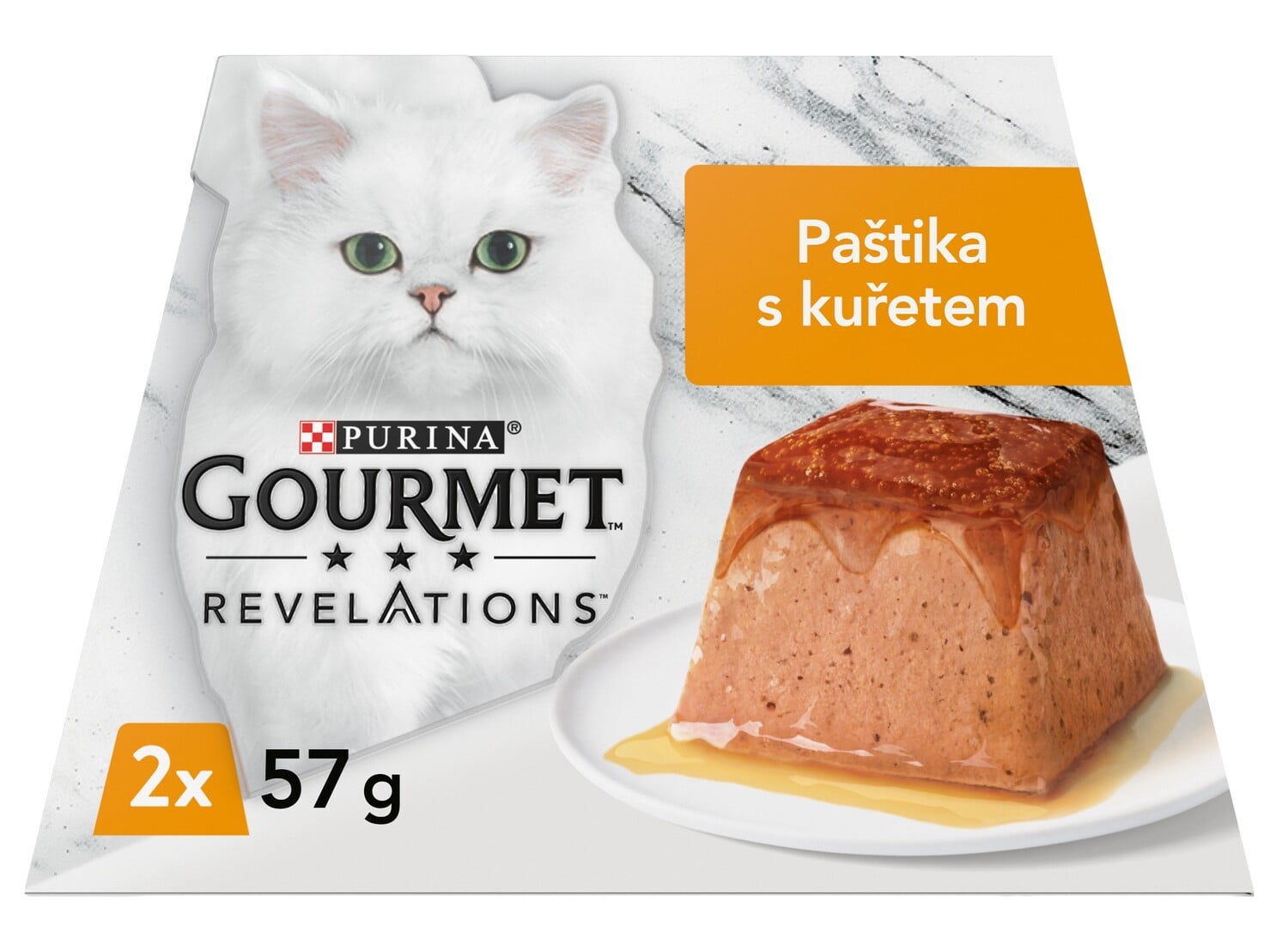 Gourmet Revelations pro kočky kuře paštika v omáčce 2×57 g