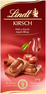Lindt Mléčná čokoláda s třešňovou náplní