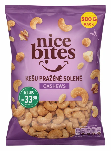 Nice Bites Kešu pražené solené