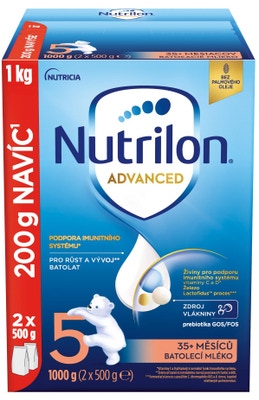 Nutrilon 5 Advanced batolecí mléko od uk. 35. měsíce