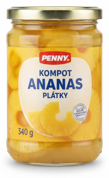 Kompot ananas Penny plátky