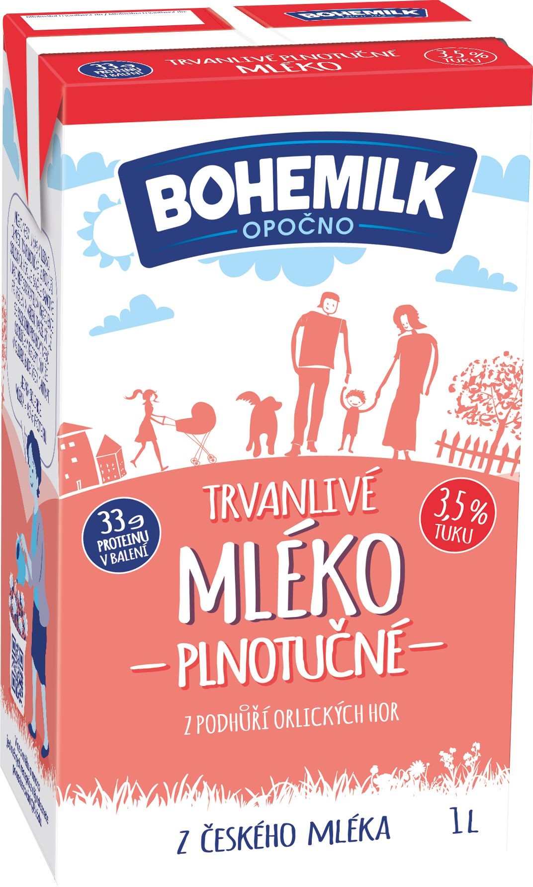 Bohemilk, Trvanlivé mléko z podhůří Orlických hor - plnotučné 1 l