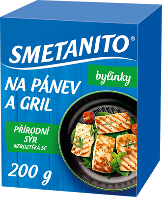 Smetanito Sýr na gril a na pánev bylinky