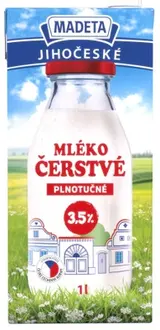 Madeta Jihočeské mléko čerstvé plnotučné (3,5%)