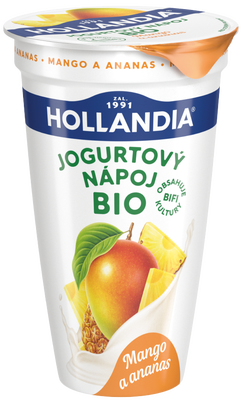 Hollandia Jogurtový nápoj, mango a ananas