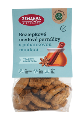 Biopekárna Zemanka BIO Bezlepkové pohankové perníčky s medem