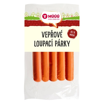 Múúú Vepřové loupací párky