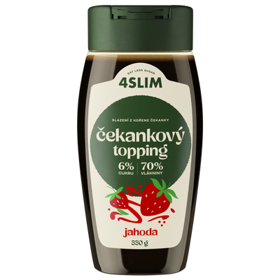 4Slim Čekankový topping jahoda