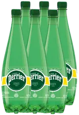 Perrier Přírodní Minerální voda perlivá, PET 6 x 1 L