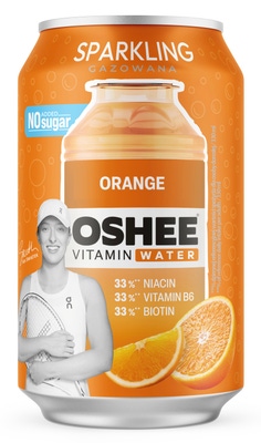 Oshee Perlivá vitamínová voda Pomeranč