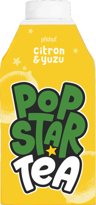 Popstar Tea ledový čaj s příchutí citronu a yuzu