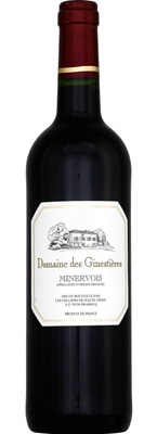 Domaine des Ginestières Minervois z hroznů Syrah, Grenache, Carignan