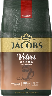 Jacobs Velvet Crema zrnková káva