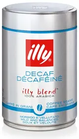 illy zrnková káva bez kofeinu