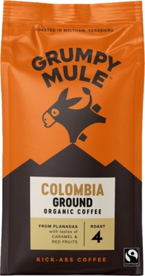 Grumpy Mule BIO Colombia SCA 84+ mletá káva Arabica