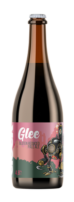 Clock Glee bezlepkové pivo sklo