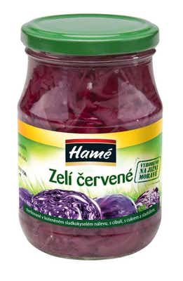 Hamé Červené zelí sterilované ve sladkokyselém nálevu s cibulí