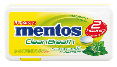 Mentos CleanBreath Lemon Melissa funkční bonbony