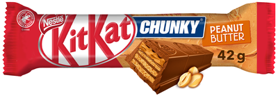 Nestlé KitKat Chunky čokoládová tyčinka s oplatkou a arašídovou náplní