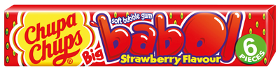 Chupa Chups Big Babol Strawberry žvýkačky