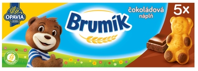 Opavia Brumík Čokoládová náplň jemné pečivo