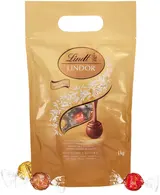 Lindt Bonboniéra Lindor Megabalení čokoládových pralinek zlatý mix