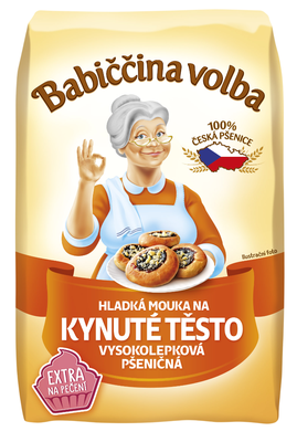 Babiččina Volba Kynuté těsto hladká pšeničná mouka