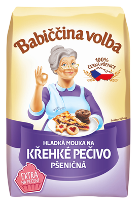 Babiččina Volba  Hladká mouka na křehké pečivo