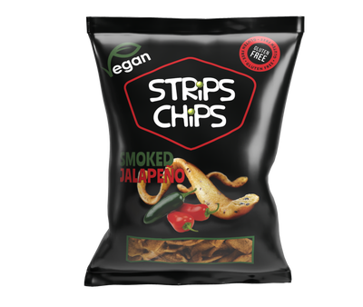 Strips Chips Smoked jalapeňo