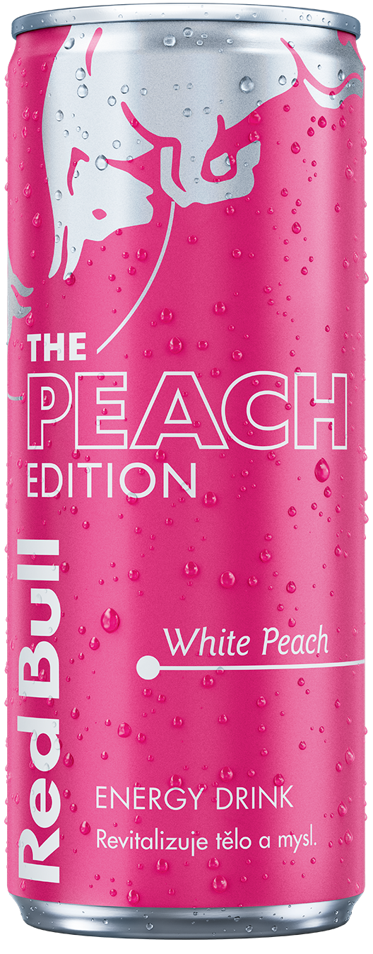 Red Bull Peach s příchutí bílé broskve