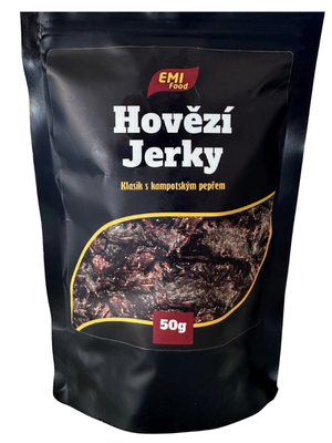 EMI Food Hovězí Jerky Klasik s kampotským pepřem