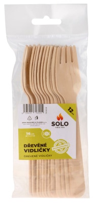 SOLO Vidličky  dřevěné 16 cm