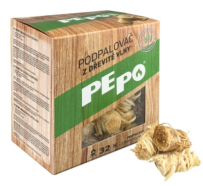 PE-PO dřevitá vlna 32 podpalů