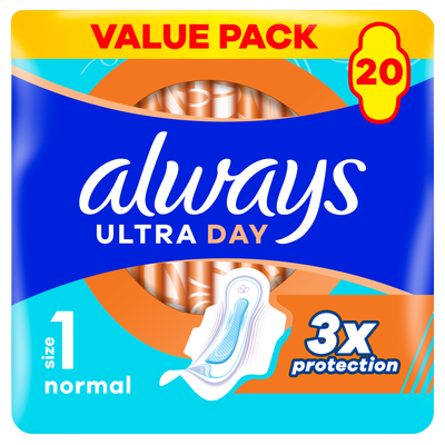 Always Ultra Normal plus hygienické vložky