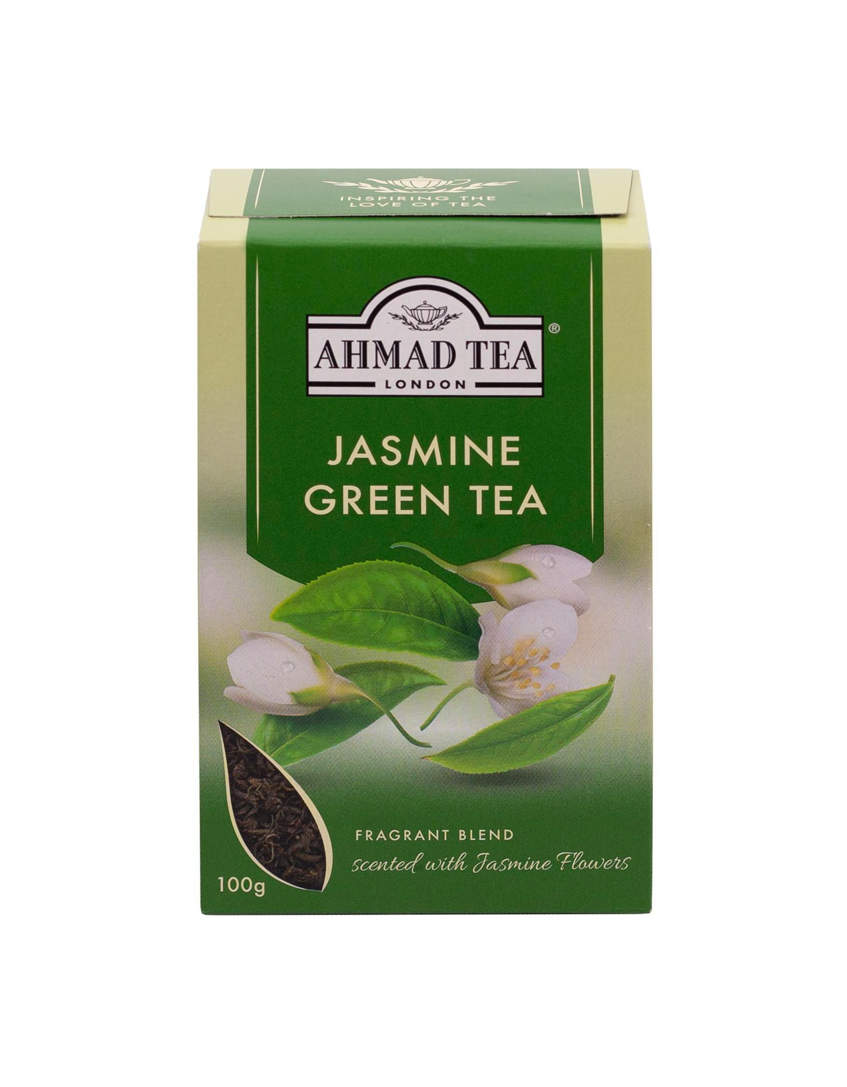 Ahmad Tea Zelený čaj ochucený květy jasmínu sypaný 100 g